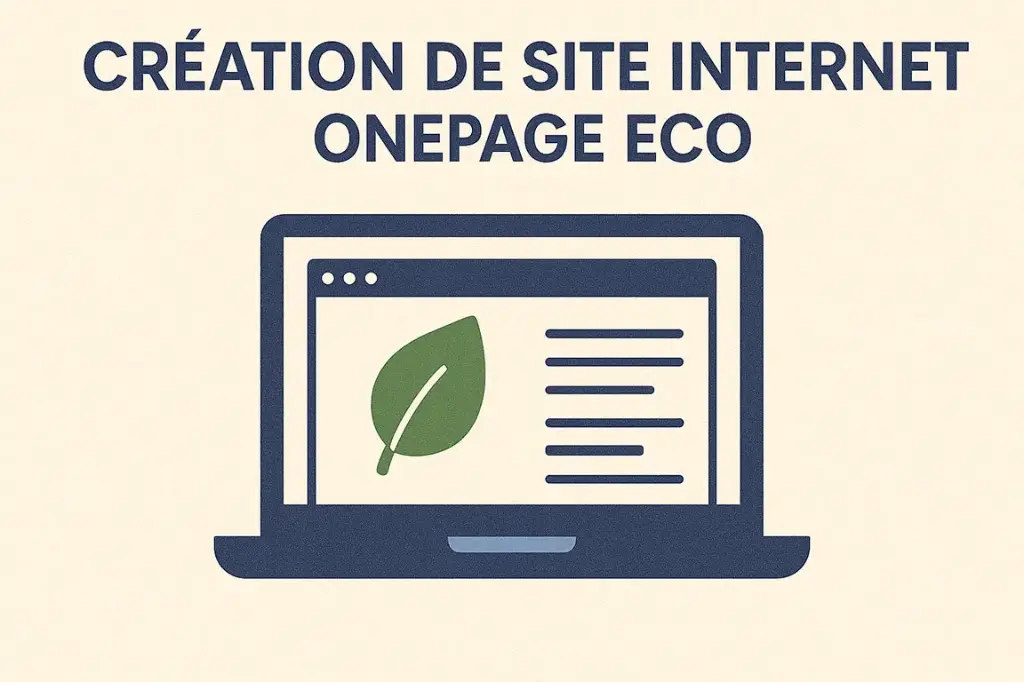 Création de Site internet OnePage ECO